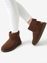 Classic Mini Ii Boots In Leather Ugg Brown women 1016222-vue-porte