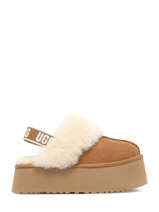 Slippers With Straps In Leather Ugg Brown women 1113474