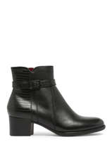 Heeled Boots In Leather Tamaris Black women 41-vue-porte