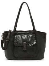 Shoulder Bag Doha Leather Basilic pepper Black doha BDOH01