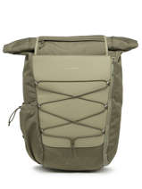 Backpack With 17" Laptop Sleeve Kapten and son Green backcpack BANFF-vue-porte