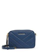 Leather Soft Matelass� Crossbody Bag Lancaster Blue soft matelasse 22