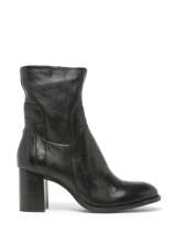 Heeled Boots In Leather Mjus Black women P26206