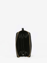 Coin Purse Leather Biba Black heritage BT12-vue-porte