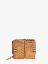 Wallet Leather Biba Brown heritage LOT4L-vue-porte