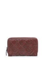 Wallet Leather Biba Red heritage MUY4L