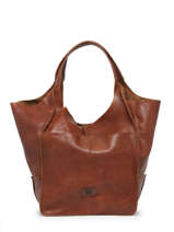 Sac Port� �paule Heritage Cuir Biba Marron heritage HOM1L