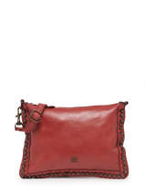 Leather Crossbody Bag Heritage Biba Red heritage POR2L
