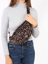Sequin Ciao Boum Belt Bag Miniprix Black ciao boum 650-vue-porte