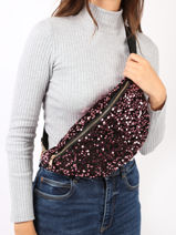 Sequin Ciao Boum Belt Bag Miniprix Pink ciao boum 650-vue-porte