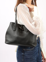 Longchamp Roseau essential Hobo bag Black-vue-porte