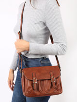 Crossbody Bag Toscane Hexagona Brown toscane 579732-vue-porte