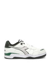 B.56 Icona Sneakers In Leather Diadora White unisex 94250060-vue-porte