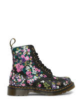 1460 Pascal Floral Boots In Leather Dr martens Multicolor women 31186038-vue-porte