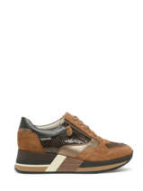 Sneakers Olimpia In Leather Mephisto Brown women P5143558