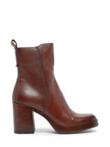 Heeled Boots In Leather Mjus Brown women P96212-vue-porte