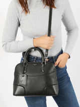 Satchel Romy Leather Le tanneur Black romy TROM1014-vue-porte