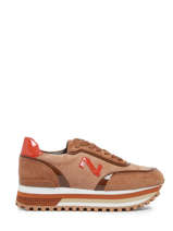 Sneakers In Leather Nathan baume Brown women 232NS26