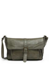 Shoulder Bag Cow Leather Basilic pepper Green cow BCOW60