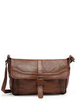 Shoulder Bag Cow Leather Basilic pepper Brown cow BCOW60