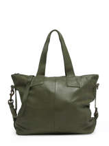 Shoulder Bag Cow Leather Basilic pepper Green cow BCOW63