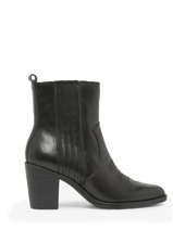 Heeled Boots In Leather Tamaris Black women 41-vue-porte