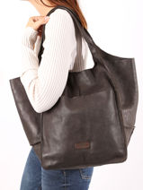 Shoulder Bag Heritage Leather Biba Violet heritage HOM1L-vue-porte