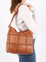 Shoulder Bag Heritage Leather Biba Brown heritage SUT2L-vue-porte