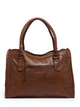 Shoulder Bag Cow Leather Basilic pepper Brown cow BCOW31