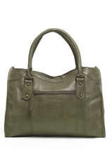 Shoulder Bag Cow Leather Basilic pepper Green cow BCOW31