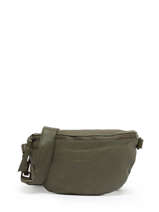 Leather Cow Belt Bag Basilic pepper Green cow BCOW55