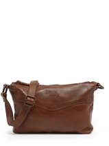Shoulder Bag Cow Leather Basilic pepper Brown cow BCOW68