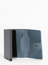 Card Holder Leather Secrid Blue original 00M-vue-porte