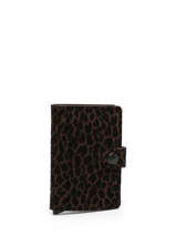Porte-cartes Cuir Secrid Marron animal MLE