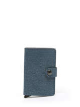 Card Holder Leather Secrid Blue twist MTW