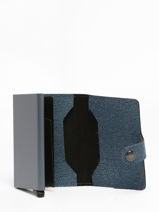 Card Holder Leather Secrid Blue twist MTW-vue-porte