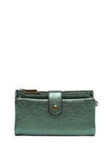 Wallet With Coin Purse Miniprix Green scintillant 423