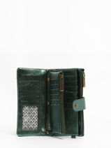 Wallet With Coin Purse Miniprix Green scintillant 423-vue-porte