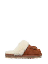 Slippers In Leather Nathan baume Brown women 232N72