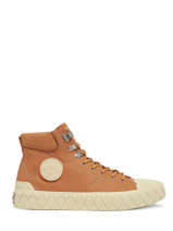 Sneakers In Leather Palladium Brown men 8880203-vue-porte