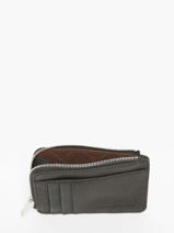 Leather Original N Coin Purse With Card Slots Nathan baume Black original n 217N-vue-porte