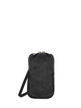 Leather Velvet Phone Bag Milano Black velvet 936024