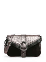 Shoulder Bag Vintage Leather Mila louise Black vintage 3752JVX