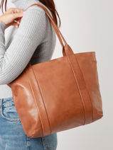 Shoulder Bag Basilic pepper Brown smart BSMA06-vue-porte