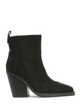 Santiago Boots In Leather Alma en pena Black women I23438
