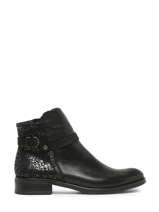 Tierra Boots In Leather Dorking Black women D8906