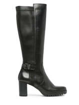Heeled Boots Evie In Leather Dorking Black women D8955-vue-porte