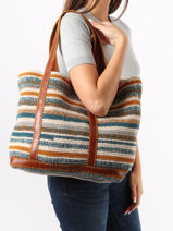 Shopping Bag Cabas Wool Vanessa bruno Multicolor cabas 18V40315-vue-porte