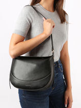 Shoulder Bag Daily Leather Vanessa bruno Black daily 85V40870-vue-porte