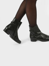 Boots In Leather Gabor Black women 57-vue-porte